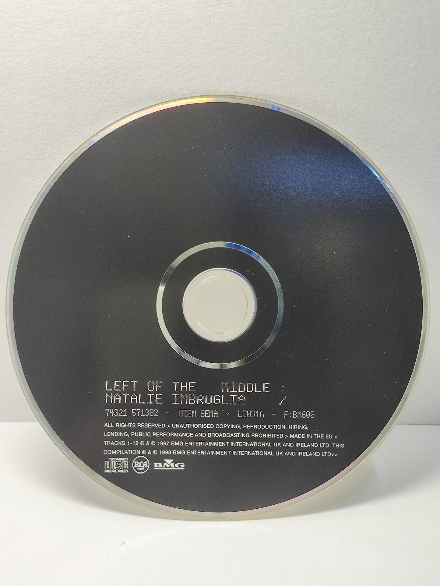 AMM25 NATALIE IMBRUGLIA LEFT OF THE MIDDLE ONE MORE ADDICTION 1998 UK ENGLISH CD FCP295