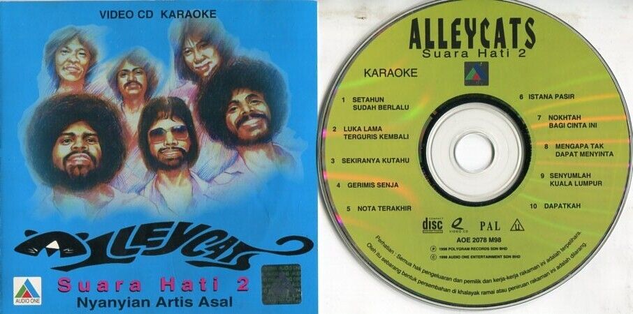 Malaysia Malay Rock Band Alleycats 1998 Polygram Karaoke VCD FCS2361