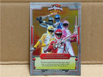 AMM18 Power Rangers Operation Overdrive (5) Rare Singapore Video CD VCD & Card FCS9612