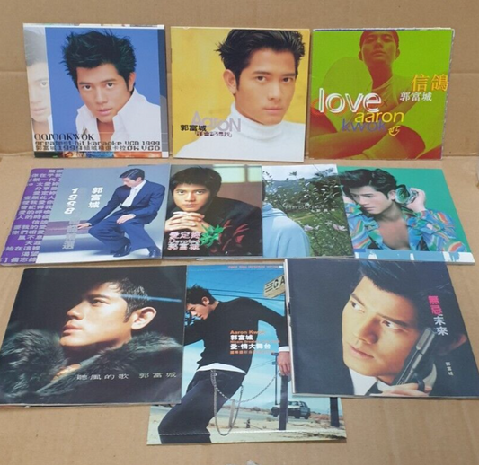 Aaron Kwok 郭富城 Chinese 7x CD + VCD +(2x VCD)+(CD+VCD) Set Lot Of 10 (FCS10346) L