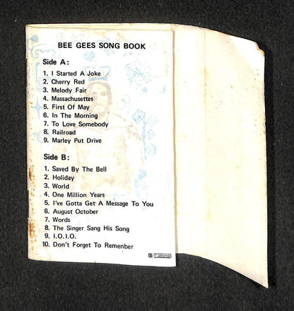 Mega Rare Bee Gees Song Book A Legendary Performer Indonesia Cassette CS1757