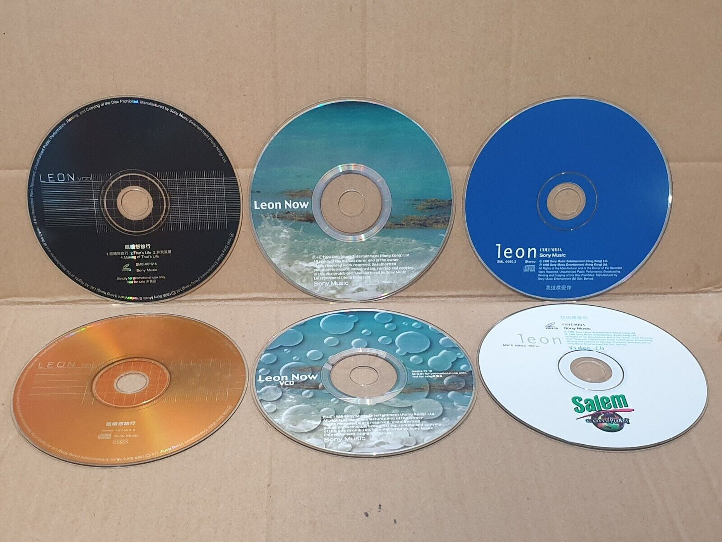 HK Leon Lai 黎明 Chinese 4x (CD+VCD) + VCD + (2x VCD) Set Lot Of 6 (FCS10367) I