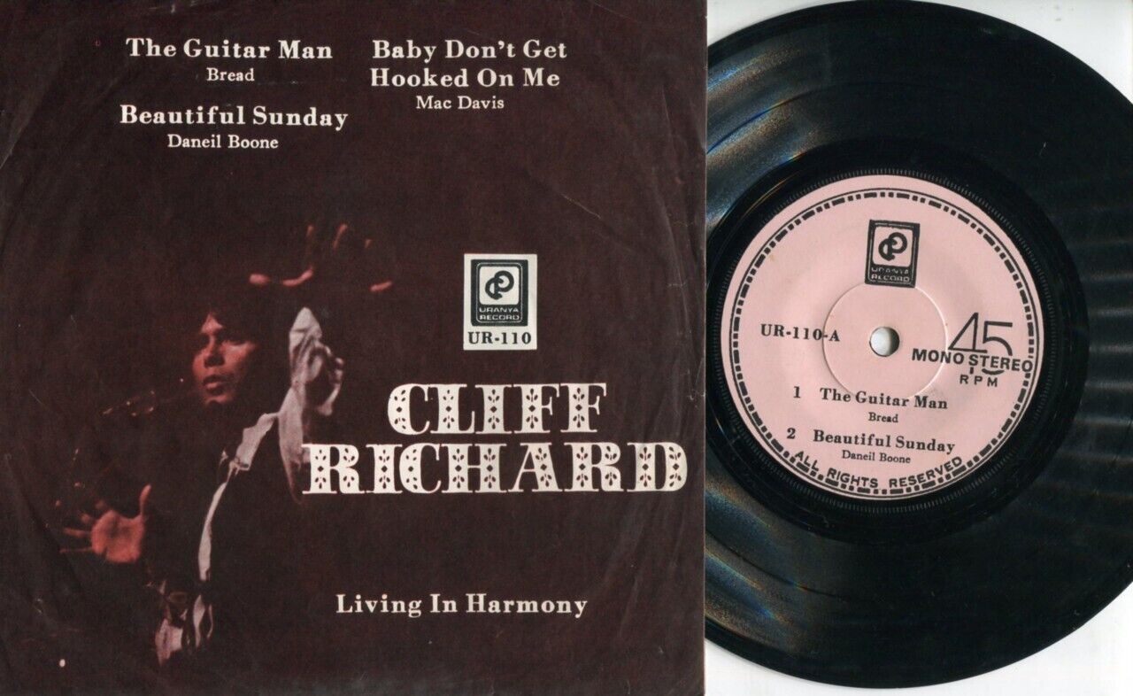 Cliff Richard Living In Harmony Singapore 7" EP EEP846