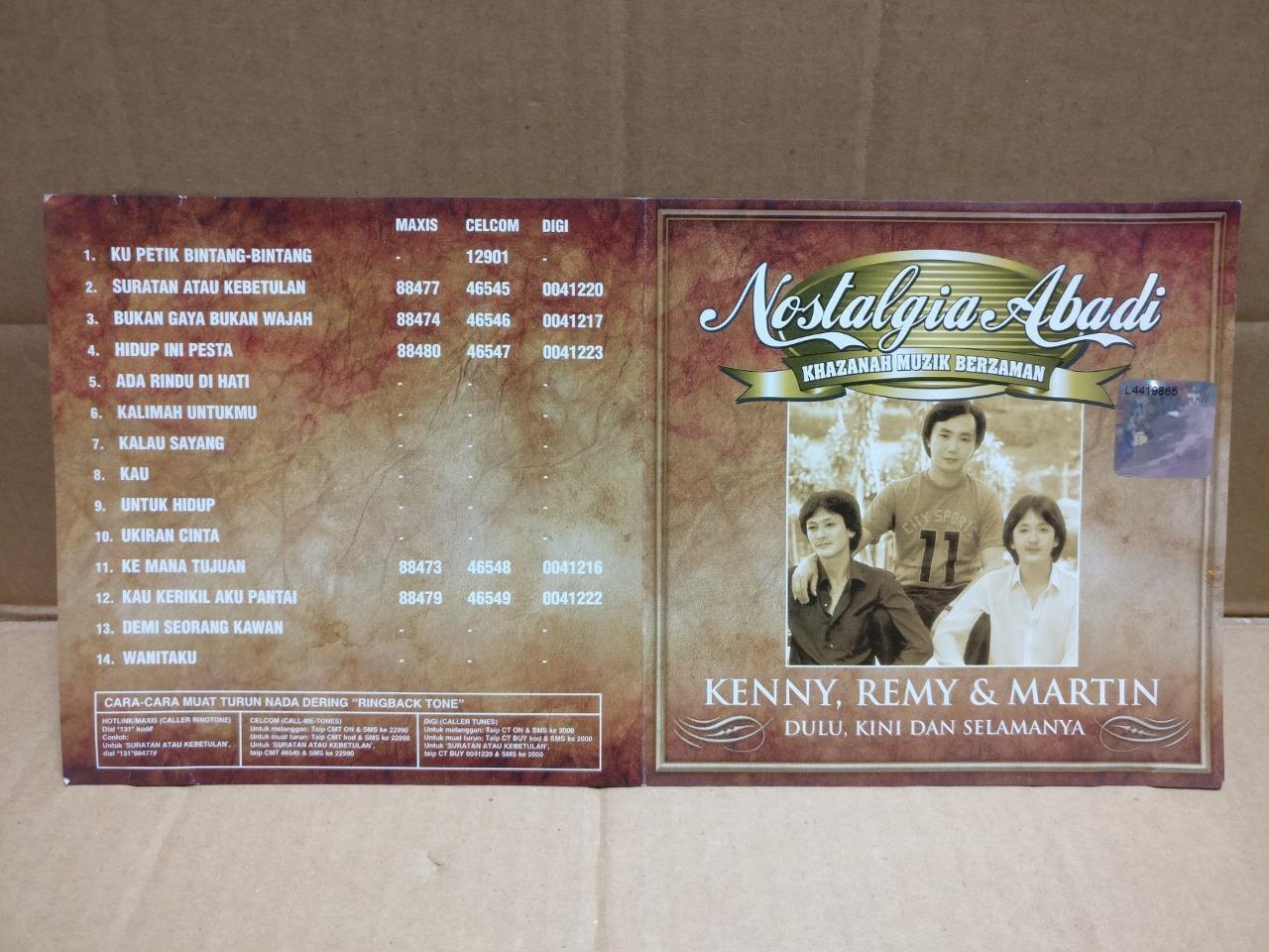 Nostalgia Abadi Kenny Remy & Martin 2008 Malaysia Malay CD FCS10025