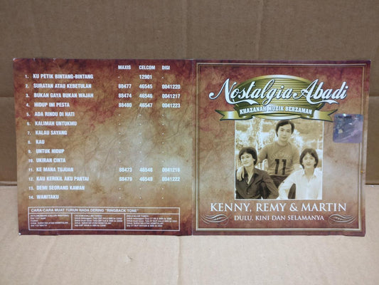 Nostalgia Abadi Kenny Remy & Martin 2008 Malaysia Malay CD FCS10025