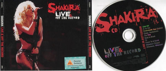 Shakira Live Off The Record 2004 Rare Sony Music Asia CD + 2x VCD Video FCS4818