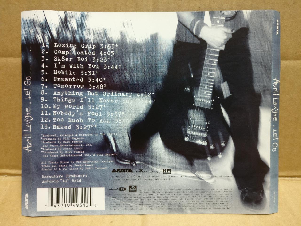 AMM Avril Lavigne Let Go 2002 Made In EU English CD FCS10045 (No Case)