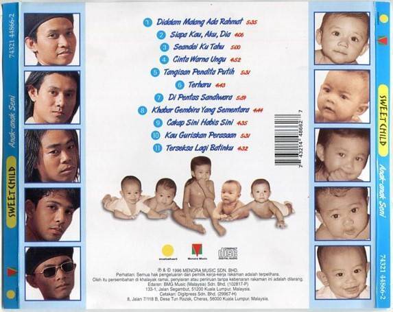 Malaysia Malay Sweet Child Group 1996 Anak Anak Seni Adorable babies CD FCS2366
