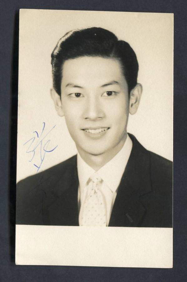  60s HK Cheung Ying Choi Handsome 张英才  Autograph B&W Photo Not Postcard PC732