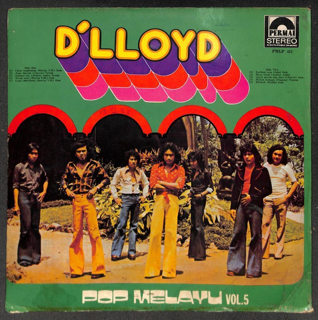 Indonesia Malay Band D'Lloyd Pim Bartje V.H. Vol.5 Rare Singapore LP MLP574