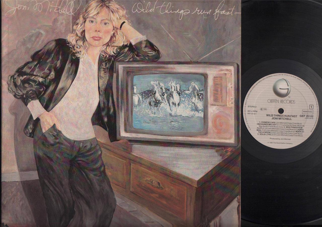 Joni Mitchell Wild Things Run Fast 1982 Gerren Record Holland G/F 12" LP ELP1965