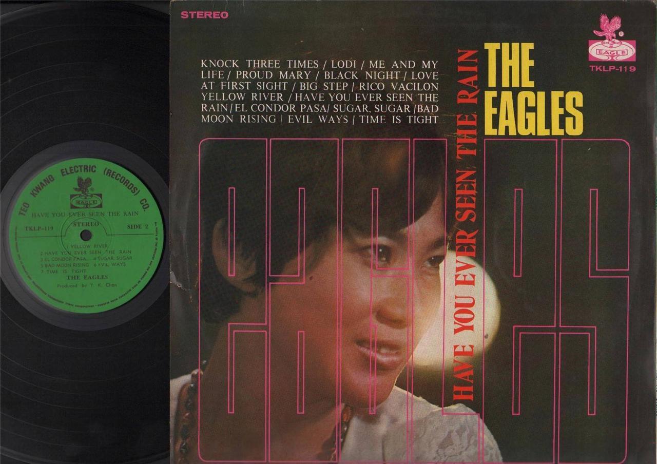 Rare Singapore The Eagles Band Plays CCR, Christie Famous Songs 12" LP CLP4274