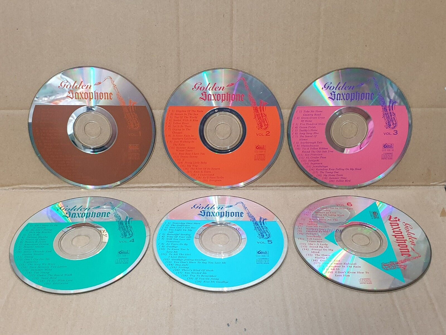 Golden Saxophone Instrumental Music English Oldies 10x CD Lot Of 10 (FCS10317) H