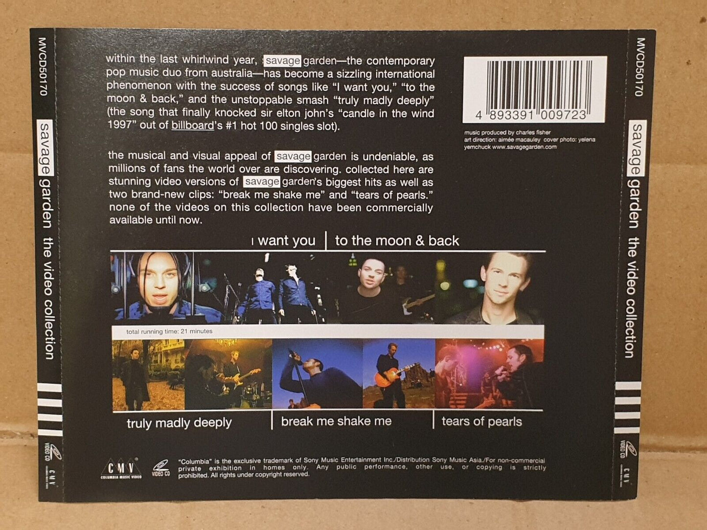 Savage Garden The Video Collection 1997 Asia English Video CD VCD (FCS10242)