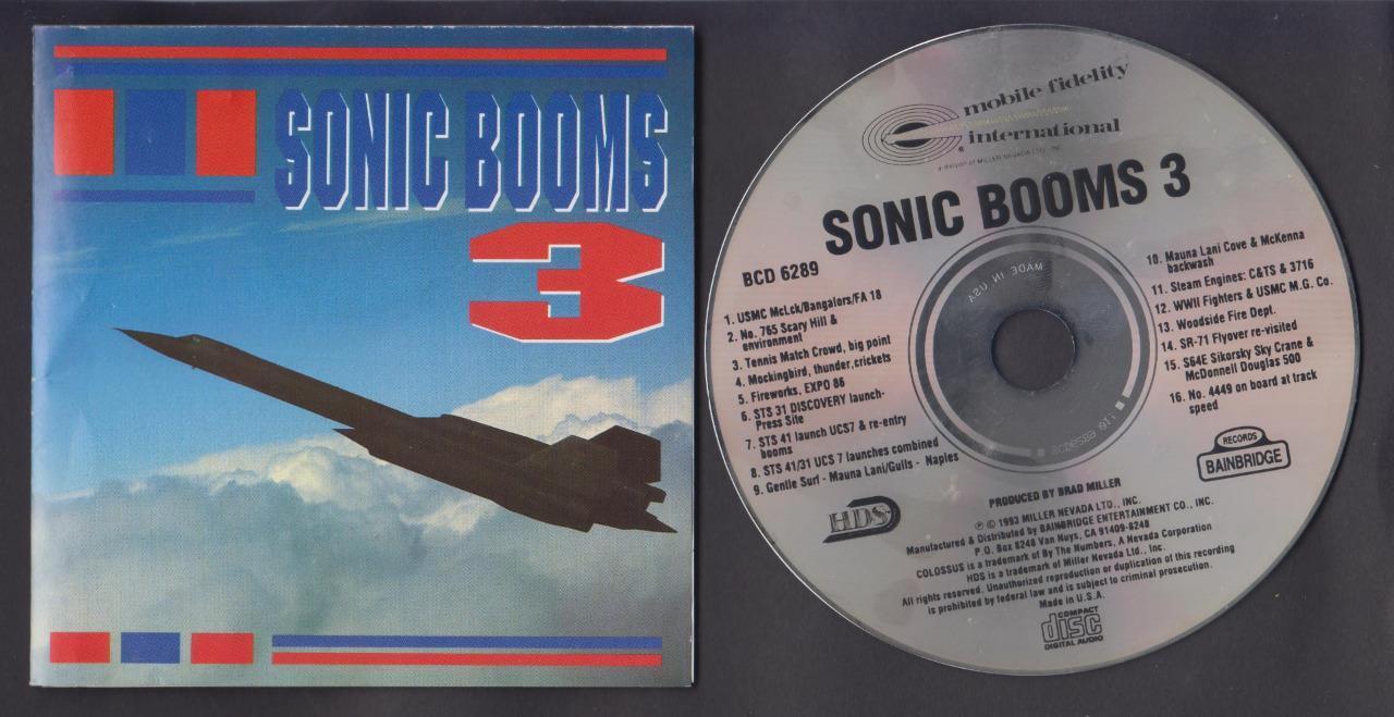 Sonic Booms (3) Sound Effects 1993 USA CD FCS6478