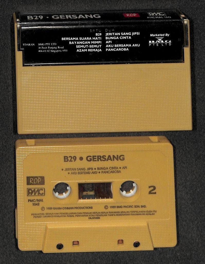 Mega Rare Malaysia Malay B29 Gersang 1989 Singapore Cassette CS1707