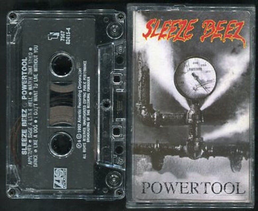 Sleeze Beez Powertool 1992 Rare Atlantic USA Cassette CS379