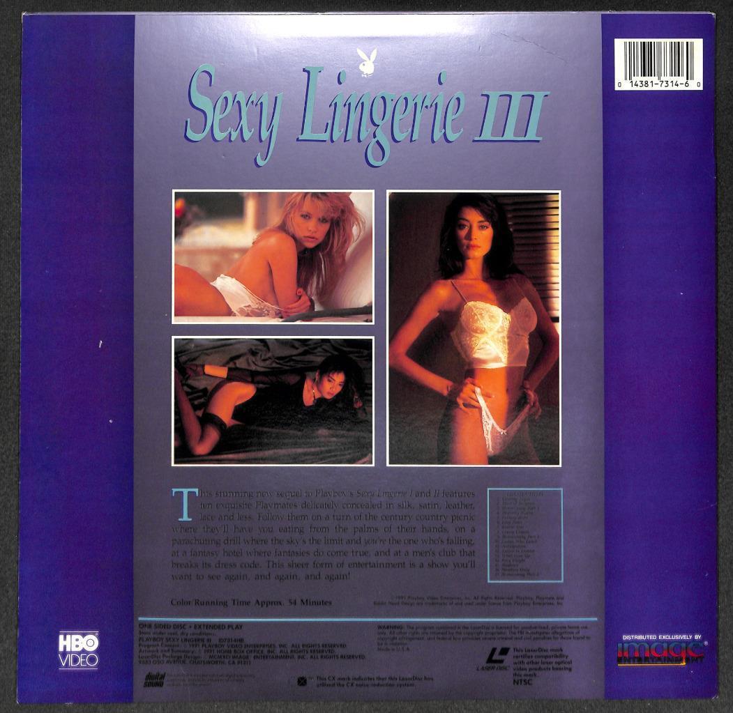 P l a y b o y Sexy Lingerie 3 Sexy Ladies 1991 USA Laserdisc LD LD1602