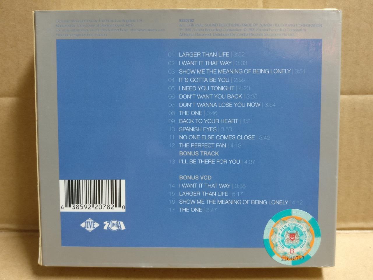 Backstreet Boys BSB Millennium Limited Edtn '99 Rare Singapore CD + VCD FCB1971