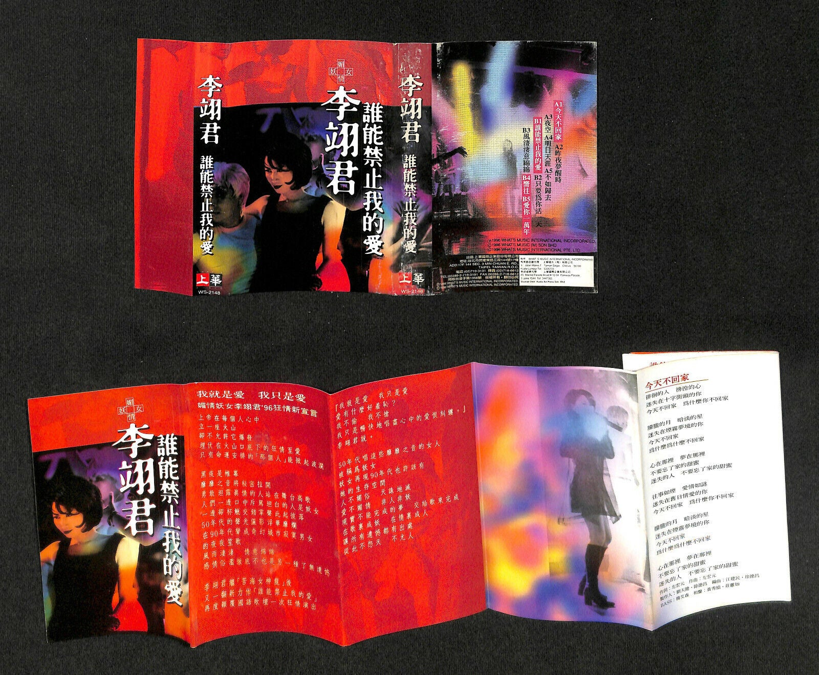 Taiwan Li Yi Jun 李翊君 1996 What's Music Label Singapore Cassette 卡帶 磁帶 CS1600