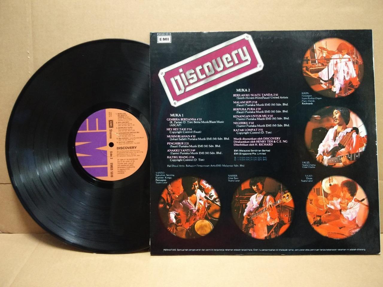 Rare Malaysia Band The Discovery 1978 EMI Malay LP 12" MLP463