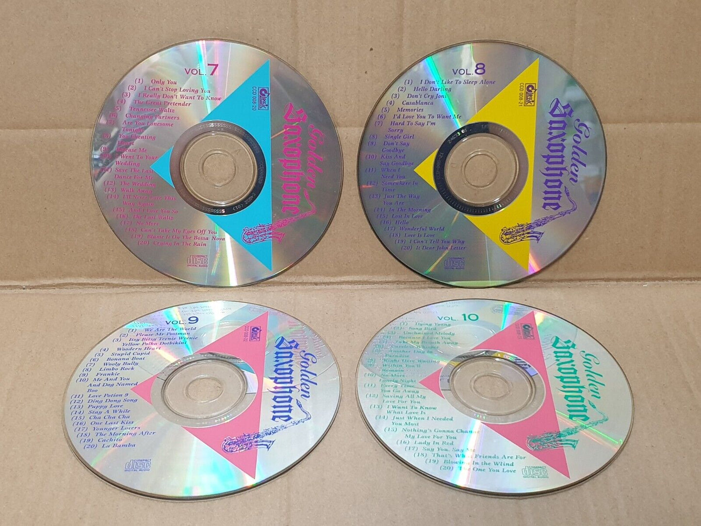 Golden Saxophone Instrumental Music English Oldies 10x CD Lot Of 10 (FCS10317) H