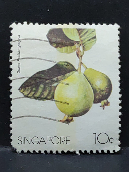 AMM68 Singapore Guava 10 cents Used Stamp (SA025)