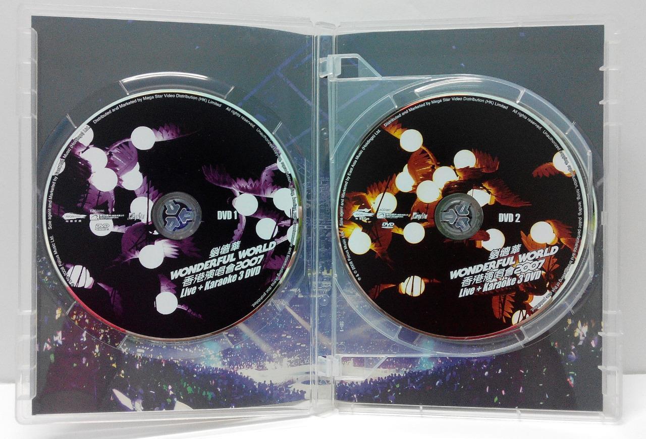 Hong Kong Andy Lau 劉德華 刘德华 2007 Live+Karaoke Rare 3D Cover 3x DVD FCB789