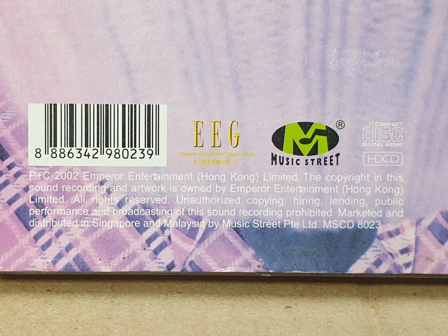 Nicholas Tse 谢霆锋 Me Nic 2002 Chinese Singapore CD (FCB2496)