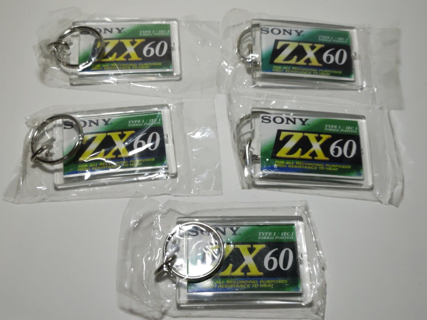 Sony Acrylic Cassette Keychain Lot  (ZZ066)