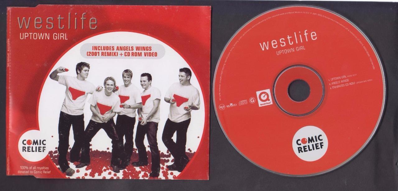 Mega Rare Westlife Uptown Girl 2001 For Comic Relief Made In EU CD FCS7026