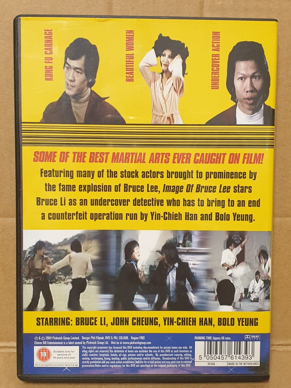 Movie The Image Of Bruce Lee 李小龙 2004 Netherlands English DVD (FCB2451)