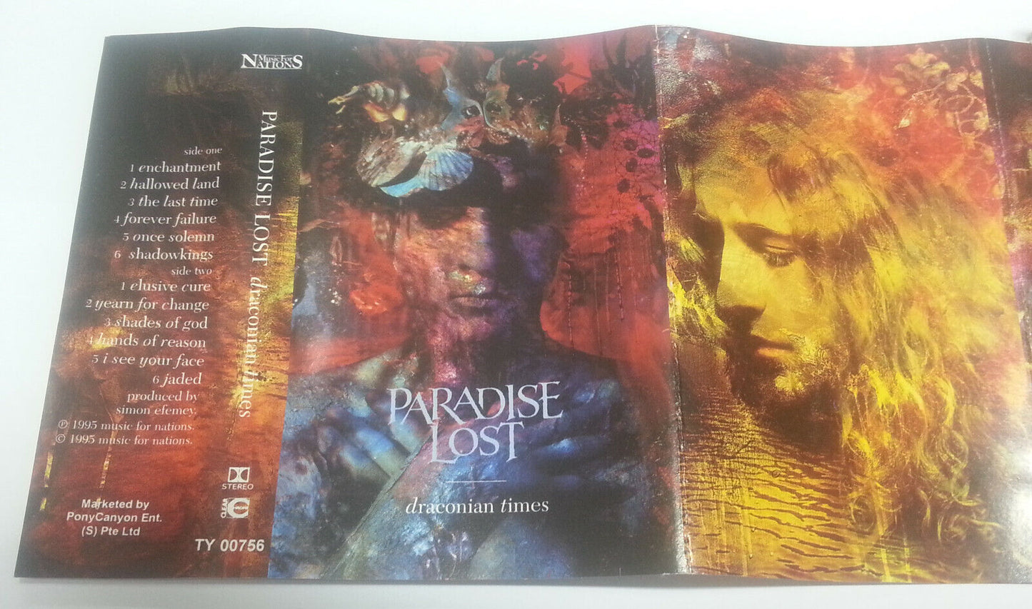 Mega Rare Paradise Lost Draconian Times 1995 Singapore Cassette CS1099