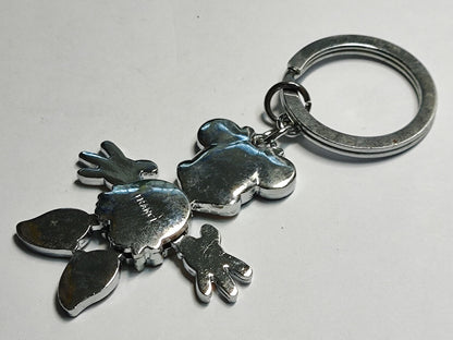 AMM68 STUNNING VINTAGE KEYCHAIN KEYRING MOUSE CHARACTER LOVELY FRANCE (JF071)