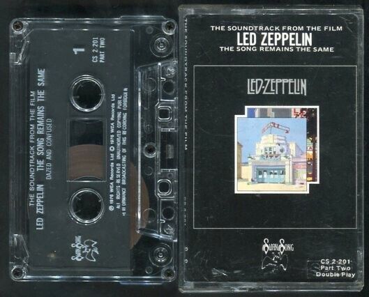 Led Zeppelin The Song Remains The Same OST Pt.2 1976 WEA USA Cassette CS425