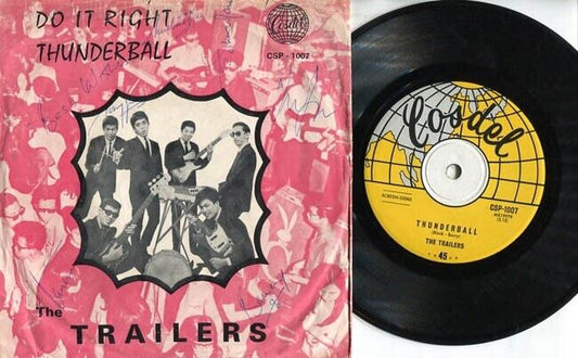 Mega Rare Singapore The Trailers Band Instrumental Dance Music Cosdel 7" CEP1373