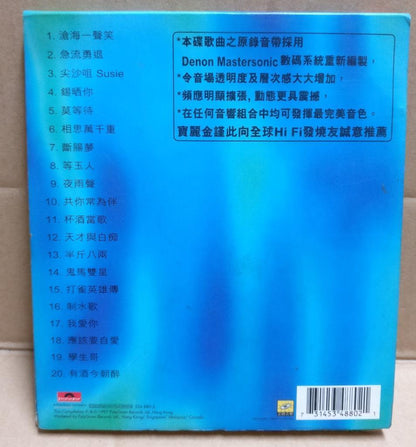 Hong Kong Sam Hui 许冠杰 半斤八两 天才与白痴 Denon 1997 Rare Japan CD FCB1866