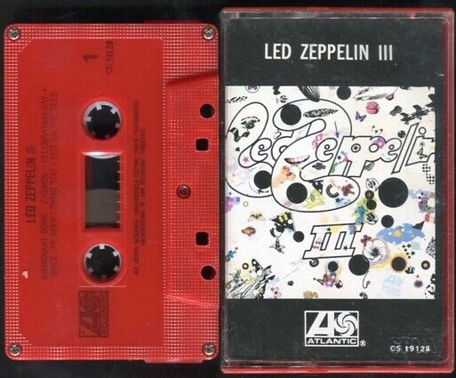 Led Zeppelin III WEA Records Mega Rare Singapore Cassette CS329