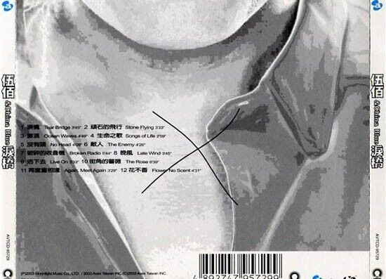 Taiwan Wu Bai 伍佰 & China Blue 泪桥 2003 Singapore/Malaysia Only Chinese CD FCS611