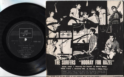 Rare Singapore The Surfers Band Hooray For Hazel Psych Garage EMI 7" CEP1946