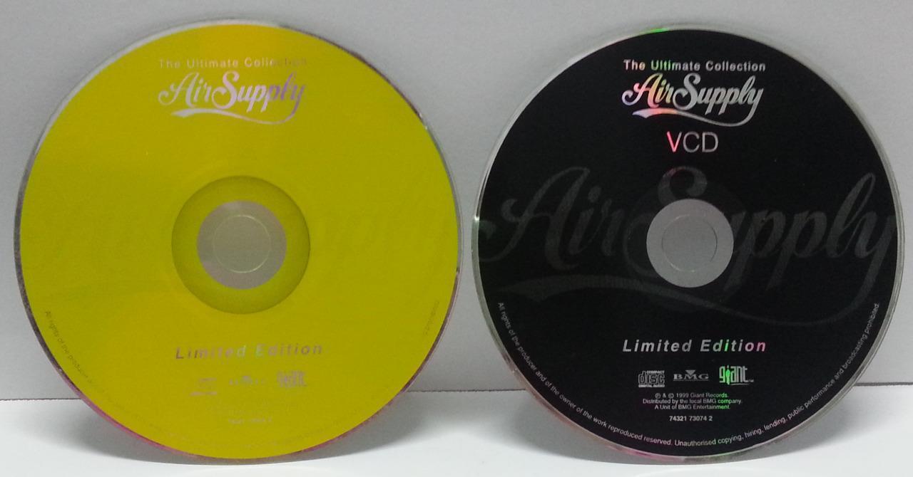 Mega Rare Air Supply 1999 Limited Edition Malaysia CD + VCD Video FCB1026