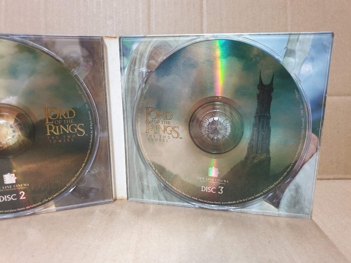 The Lord of The Rings The 2 Towers Singapore Video 3x VCD (FCB2545) E