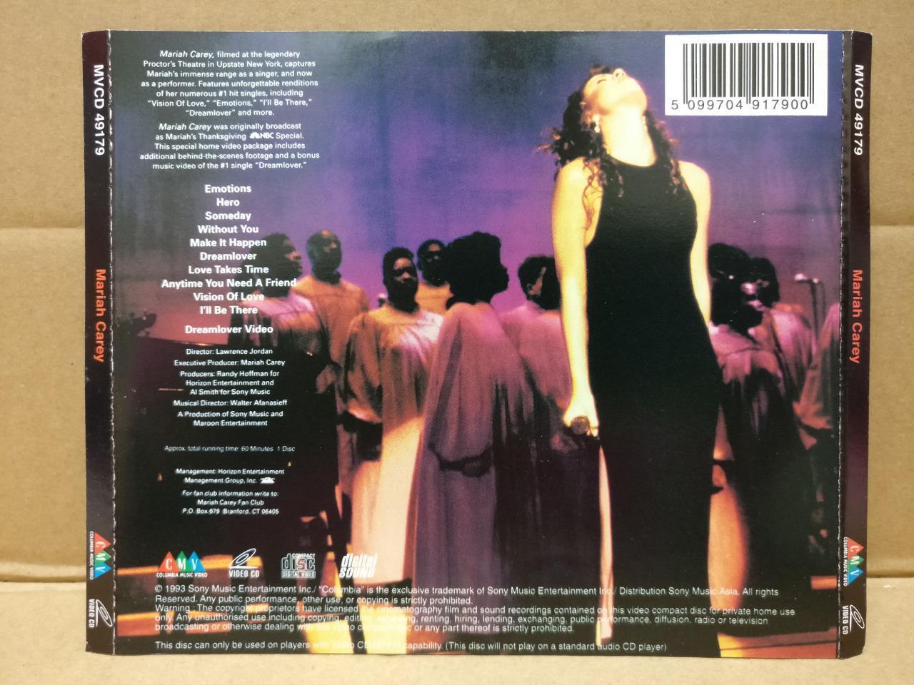 Mega Rare Mariah Carey 1993 Asia Gold VCD FCS8849