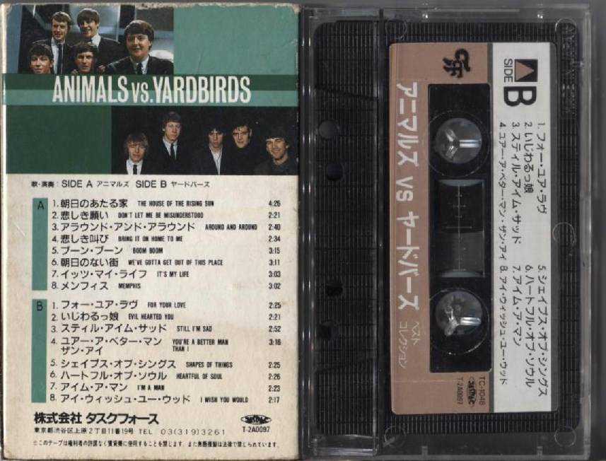 Mega Rare Animals Band Vs Yardbirds Japan Cassette CS746