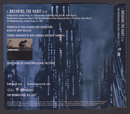 Linkin Park Breaking The Habit 2003 EU Promo CD FCS6985