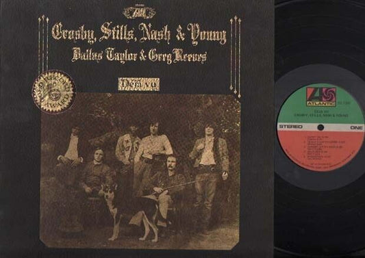 Rare Crosby, Stills, Nash & Young Gold Record Award Deja Vu G/F USA LP ELP1689