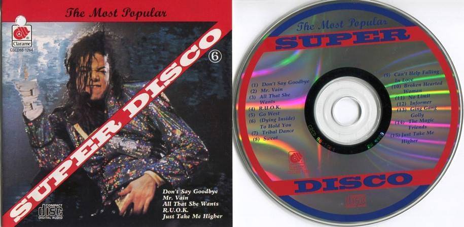 Mega Rare Michael Jackson On Cover Super Disco Compilation Singapore CD FCS4522