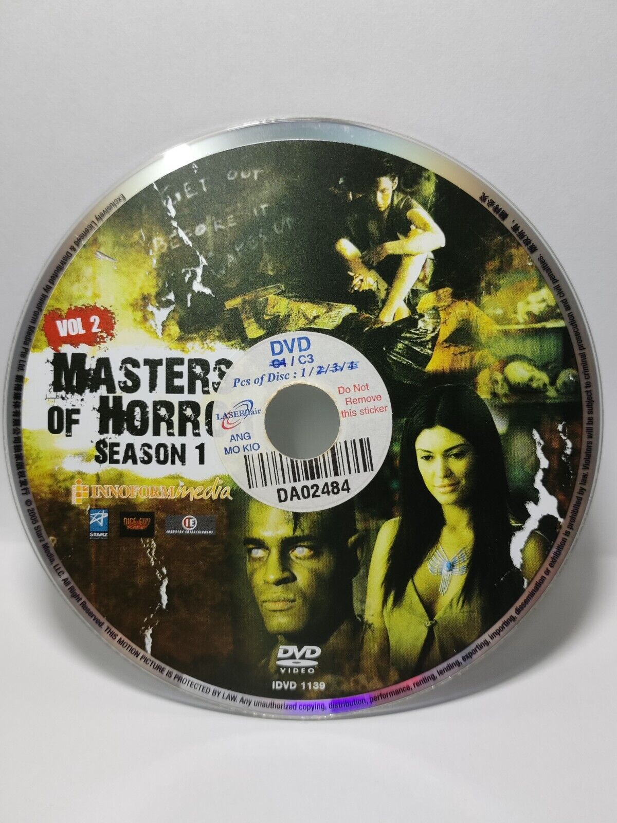 Movie Masters of Horror Season 1 DVD Disc Only NO Case & Art Work Cover (SD008)