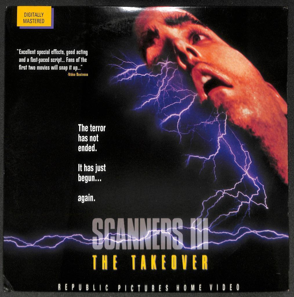 Movie Scanners 3 The Takeover Steve Parrish 1992 USA Laserdisc LD1565