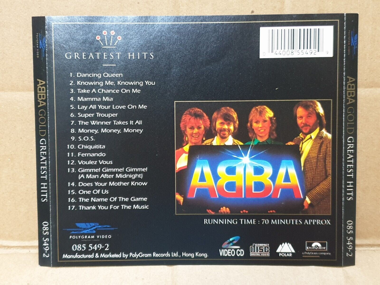 ABBA Greatest Hits Fernando S.O.S Hong Kong English Video CD VCD (FCS10232)